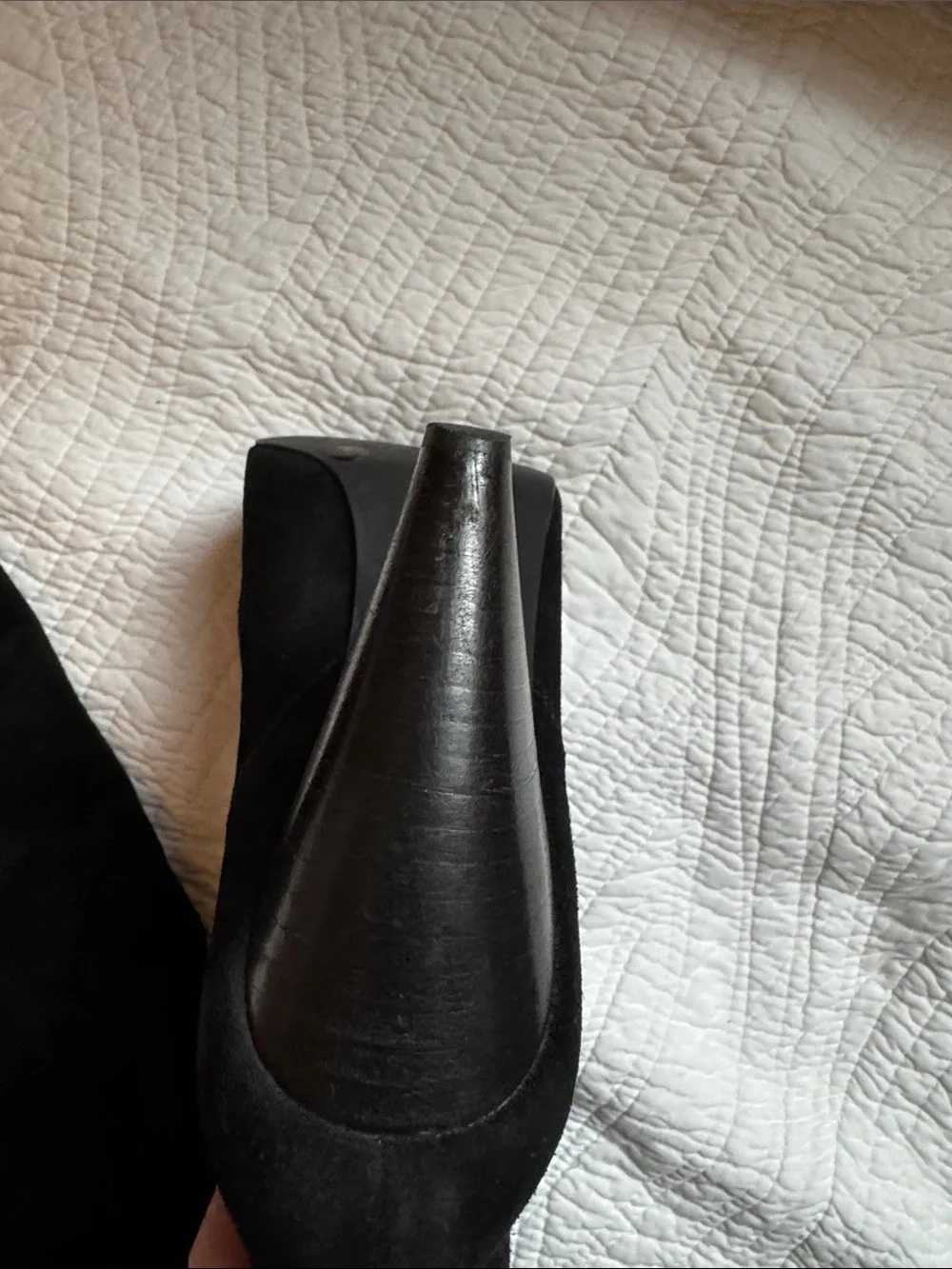 BCBGMaxAzria Black Suede Over-the-Knee Lace-Up Boots